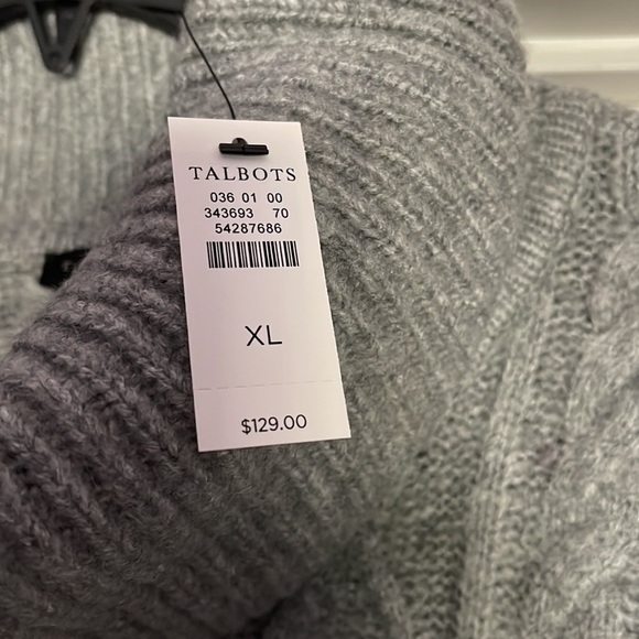 Talbots XL grey sweater dress - Picture 2 of 6